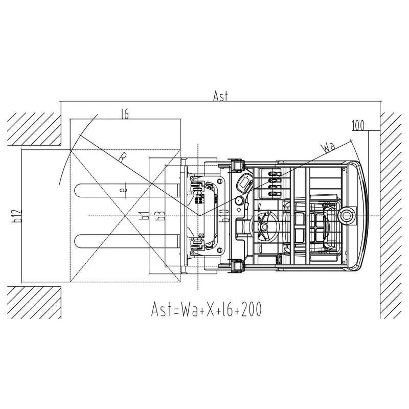 Електричен виљушкар ECV15ET со висина на подигнување до 5600 mm