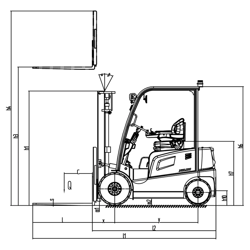 Електричен магацински виљушкар ECV16S-ECV35S