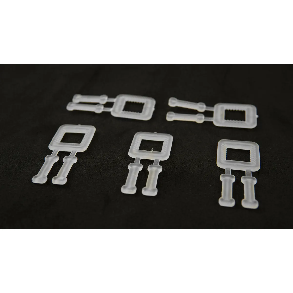 Бели пластични спојки за PP лента за пакување BUCKLES-5P, 12 mm