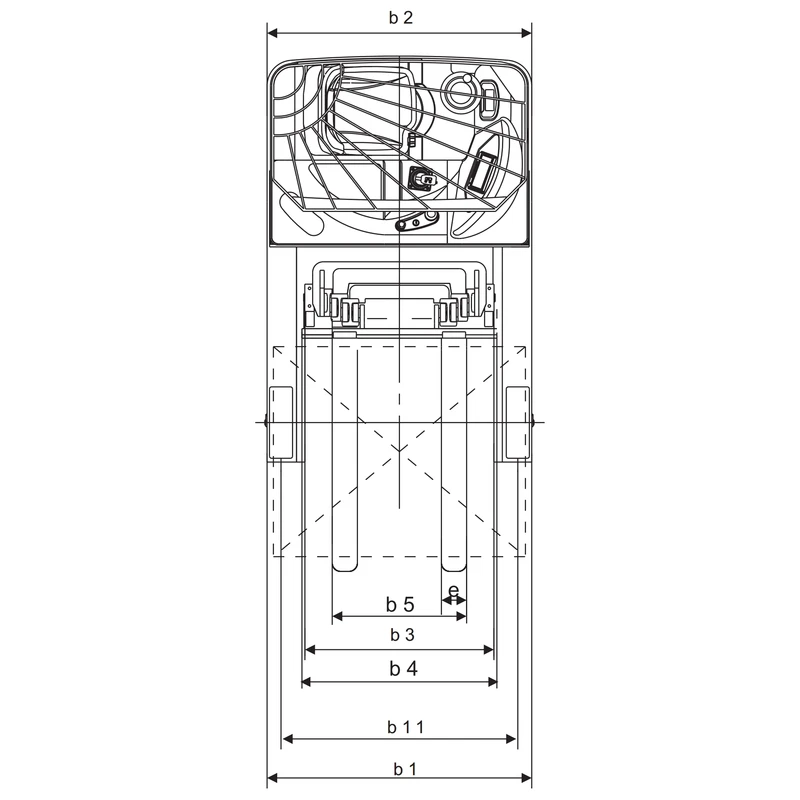 Регален виљушкар REV15 со носивост од 1500 kg